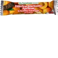MUNZINGER DIAET Fruchtschnitte Aprikose schokol.