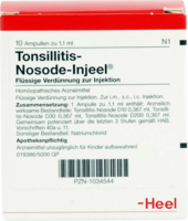 TONSILLITIS Nosode Injeel Ampullen