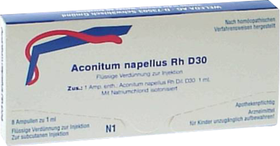 WELEDA AG ACONITUM NAPELLUS Rh D 30 Ampullen 8X1 ml 01617139