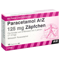 PARACETAMOL AbZ 125 mg Zäpfchen