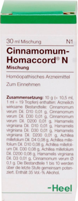 Biologische Heilmittel Heel GmbH CINNAMOMUM HOMACCORD N Tropfen 30 ml 02765741