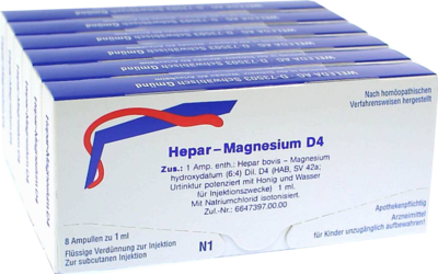 WELEDA AG HEPAR MAGNESIUM D 4 Ampullen 48X1 ml 02819388