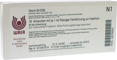 WALA Heilmittel GmbH ILEUM GL D 30 Ampullen 10X1 ml 02879893