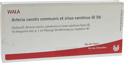 WALA Heilmittel GmbH ARTERIA CAROTIS COMMUNIS et sin.carot.GL D 5 Amp. 10X1 ml 02903232
