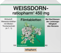 WEISSDORN-RATIOPHARM 450 mg Filmtabletten