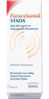 PARACETAMOL STADA Saft 200 mg/5 ml Lsg.z.Einnehmen