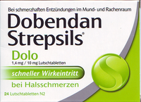 DOBENDAN Strepsils Dolo 1,4mg/10mg Lutschtabletten