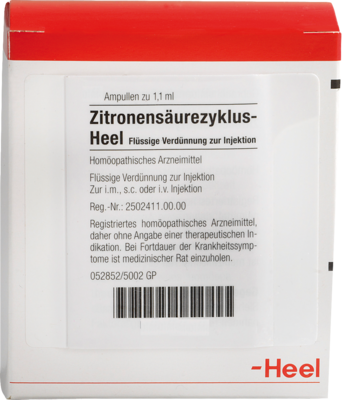 Biologische Heilmittel Heel GmbH ZITRONENSÄUREZYKLUS Heel Ampullen 100 St 06156128