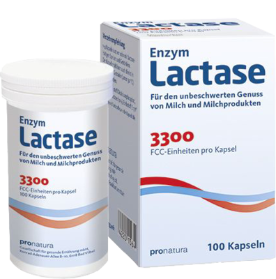 Pro Natura Gesellschaft für gesunde Ernährung mbH LACTASE 3.300 FCC 200 mg Kapseln 20 g 07354161