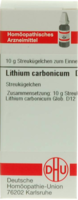LITHIUM CARBONICUM D 12 Globuli