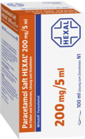 PARACETAMOL Saft HEXAL 200 mg/5 ml b.Fieb.u.Schme.