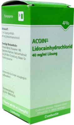 COMBUSTIN Pharmazeutische Präparate GmbH ACOIN-Lidocainhydrochlorid 40 mg/ml Lösung 50 ml 07788652