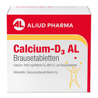 Calcium-D3 AL Brausetabletten bei Calcium- und D3-Mangel und unterstützend zur Osteoporosebehandlung