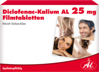 DICLOFENAC KALIUM AL 25 mg Filmtabletten