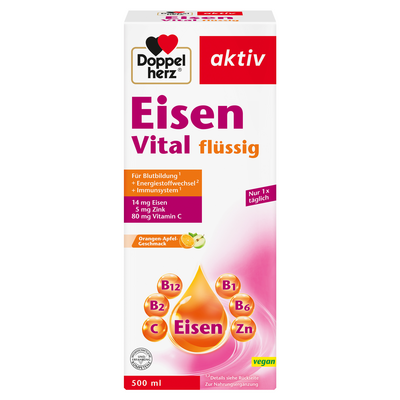 Queisser Pharma GmbH & Co. KG DOPPELHERZ Eisen Vital Tonikum 500 ml 09423452