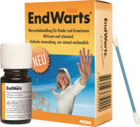 ENDWARTS Lösung+10 Wattestäbchen zum Betupfen