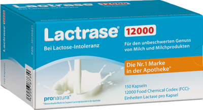 Pro Natura Gesellschaft für gesunde Ernährung mbH LACTRASE 12.000 FCC Kapseln 38 g 10130821