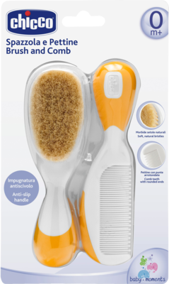 Habitum Pharma KAMM & Bürste mit Naturborsten orange chicco 1 St 12489549