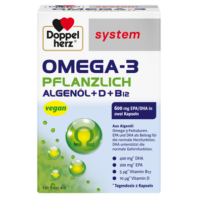 DOPPELHERZ Omega-3 pflanzlich system