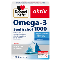 DOPPELHERZ Omega-3 Seefischöl 1000 Kapseln