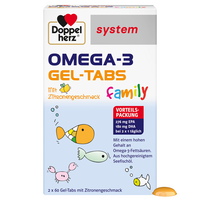DOPPELHERZ Omega-3 Gel-Tabs family system