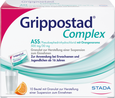 STADA Consumer Health Deutschland GmbH GRIPPOSTAD Complex ASS/Pseudoeph.500/30 mg Orange 10 St 16903460