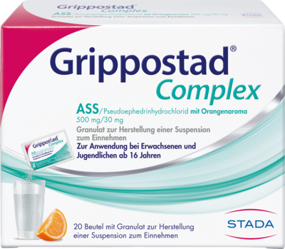 STADA Consumer Health Deutschland GmbH GRIPPOSTAD Complex ASS/Pseudoeph.500/30 mg Orange 20 St 16903477