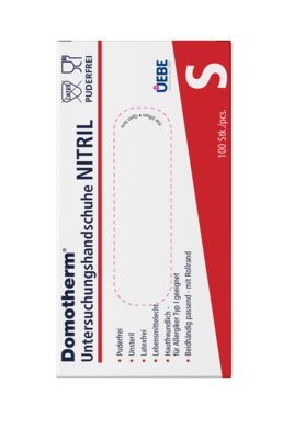 DOMOTHERM Nitril-Untersuchungshandschuhe, puderfrei, unsteril, Größe S, blau