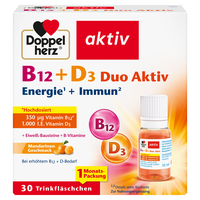 DOPPELHERZ B12+D3 Duo Aktiv Trinkampullen