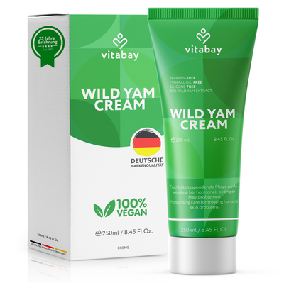 Vitabay CV WILD YAMS Creme m.64% Diosgenin Gesicht+Körper 250 ml 18211097