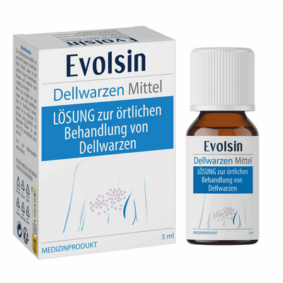Evolsin medical UG (haftungsbeschränkt) EVOLSIN Dellwarzen Mittel Lösung 5 ml 19525260