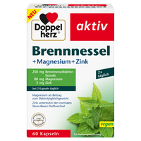 DOPPELHERZ Brennnessel+Magnesium+Zink Kapseln