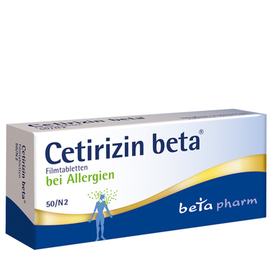 betapharm Arzneimittel GmbH CETIRIZIN beta Filmtabletten 50 St 02156887