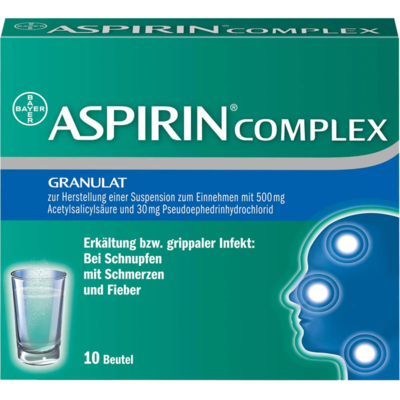 Bayer Vital GmbH ASPIRIN COMPLEX Granulat 10 St 03227112