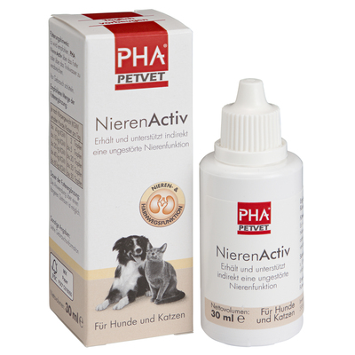 PetVet GmbH PHA NierenActiv Tropfen f.Katzen 30 ml 06471858