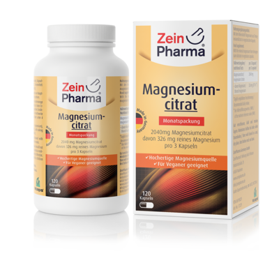ZeinPharma Germany GmbH MAGNESIUMCITRAT Kapseln 120 St 06918029