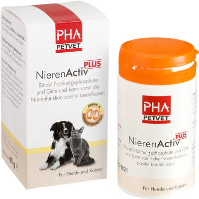 PetVet GmbH PHA NierenActiv plus Pulver f.Katzen 60 g 13343670