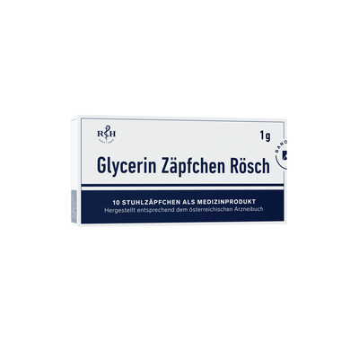 BANO Healthcare GmbH GLYCERIN ZÄPFCHEN Rösch 1 g gegen Verstopfung 10 St 13889305