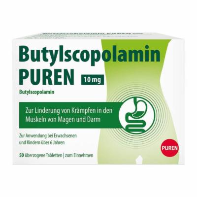 PUREN Pharma GmbH & Co. KG BUTYLSCOPOLAMIN PUREN 10 mg überzogene Tab. 50 St 17606563