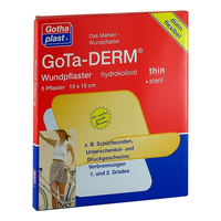 GOTA-DERM thin hydrokoll.Wundpfl.steril 15x15 cm