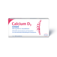 CALCIUM D3 STADA 600 mg/400 I.E. Kautabletten