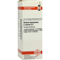 ACIDUM BENZOICUM E Resina D 3 Dilution