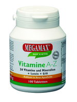 MEGAMAX Vitamine A-Z+Q10+Lutein Tabletten