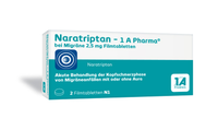 NARATRIPTAN-1A Pharma bei Migräne 2,5 mg Filmtabl.