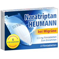 NARATRIPTAN Heumann bei Migräne 2,5 mg Filmtabl.