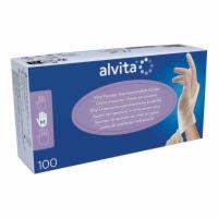 ALVITA Vinyl Unt.Handschuhe unsteril puderfrei M