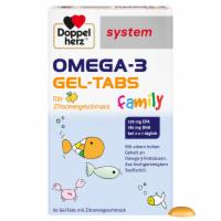 DOPPELHERZ Omega-3 Gel-Tabs family system