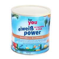 FOR YOU eiweiß power Milchkaffee Pulver