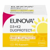 EUNOVA DuoProtect D3+K2 2000 I.E./80 µg Kapseln