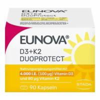 EUNOVA DuoProtect D3+K2 4000 I.E./80 µg Kapseln